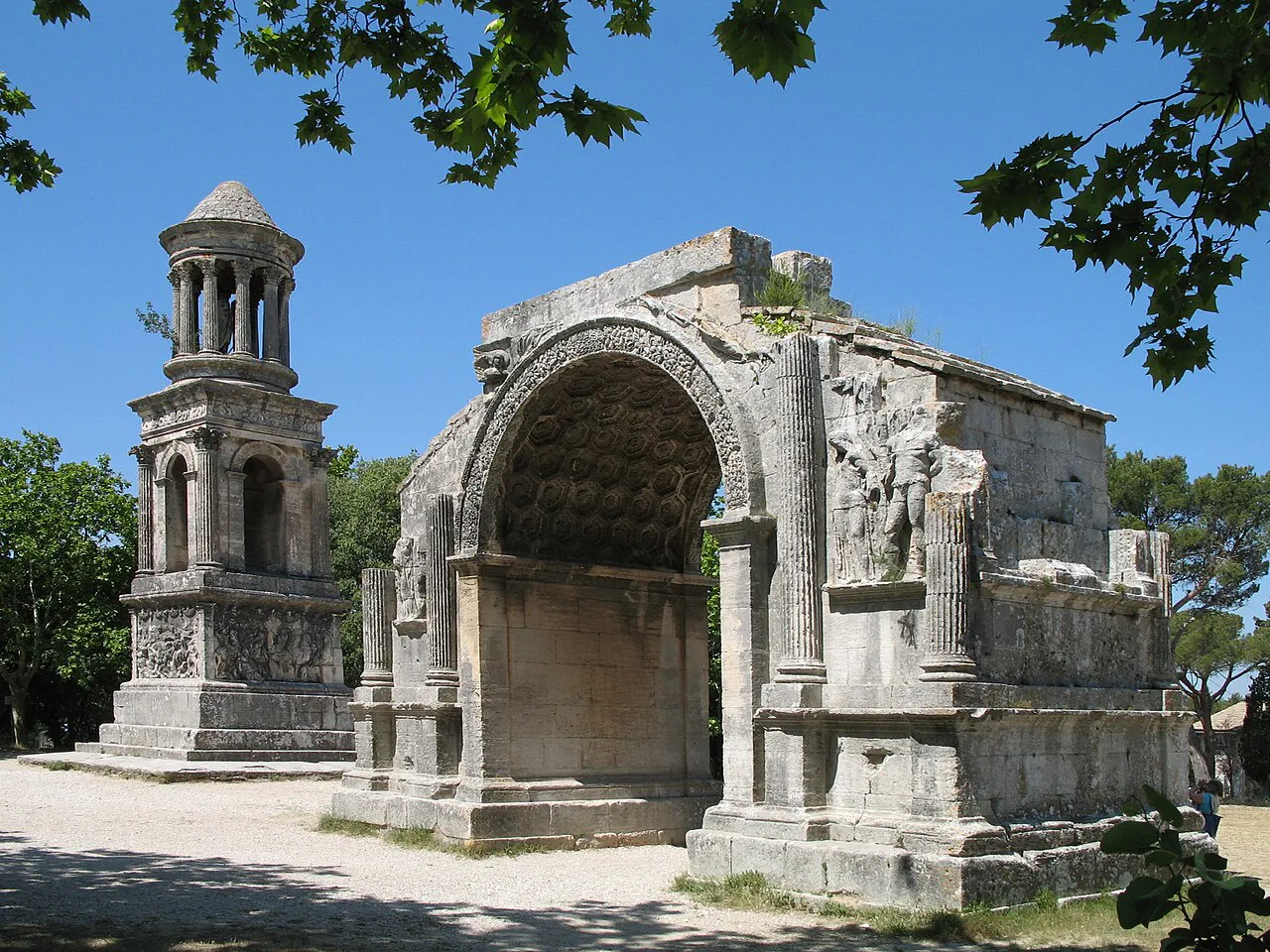 Roman mausoleum and triumphal arch of Les Antiques at Glanum, Saint-Rémy-de-Provence
