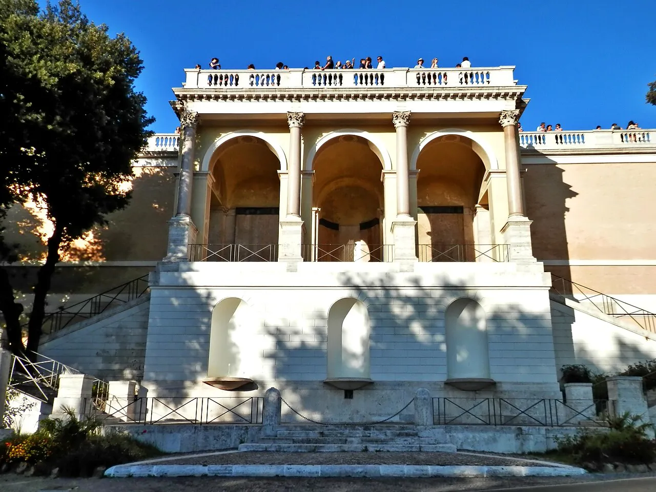 The Pincio terrace above Piazza del Popolo in Rome