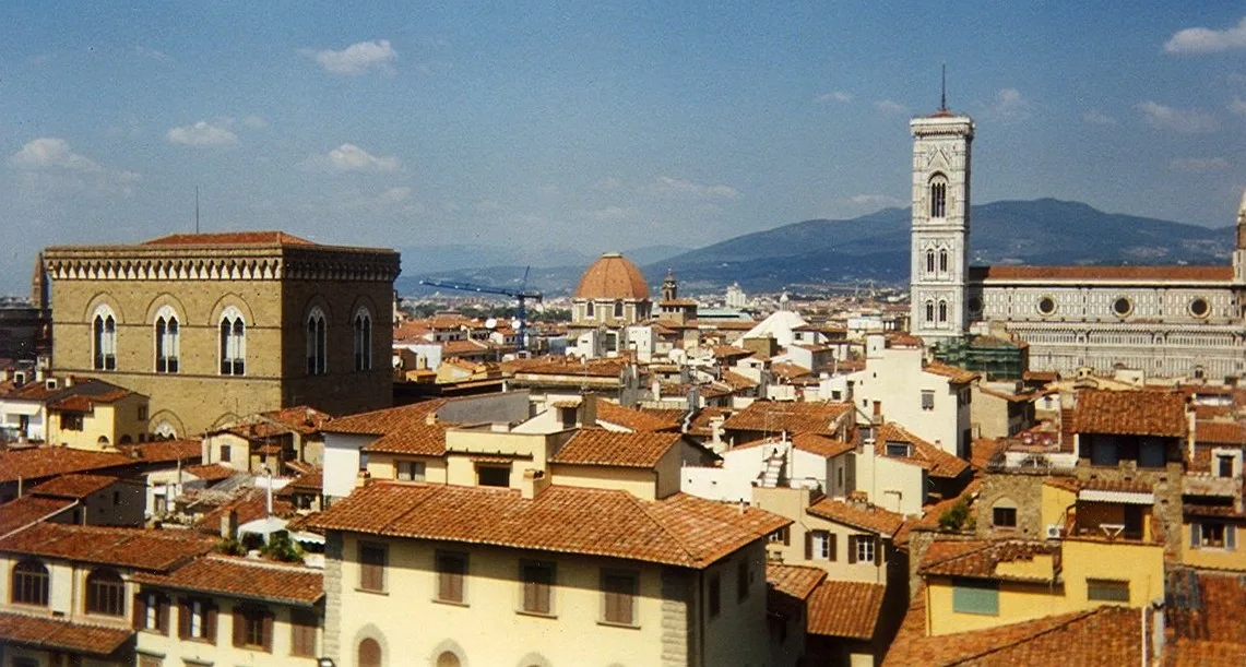 Florence rooftops and the Palazzo Vecchio tower