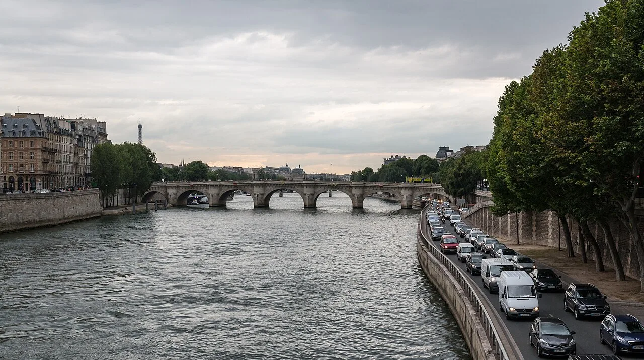 The Seine and Pont Neuf in Paris